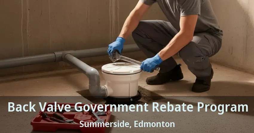 Back Valve Government Rebate Program Summerside, Edmonton - AB