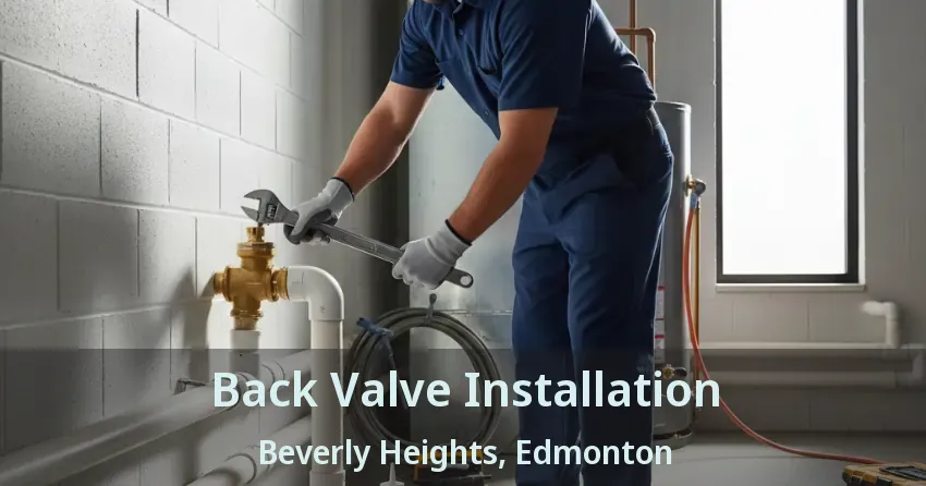Back Valve Installation Beverly Heights, Edmonton - AB