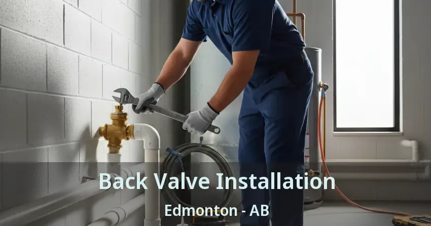 Back Valve Installation Edmonton - AB