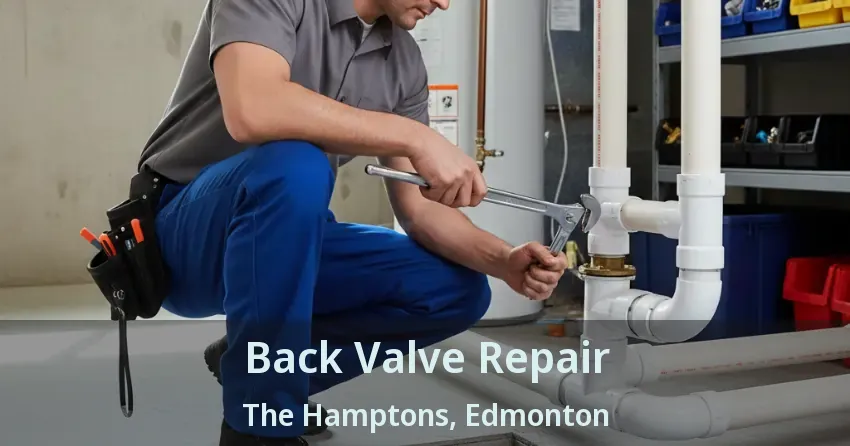Back Valve Repair The Hamptons, Edmonton - AB