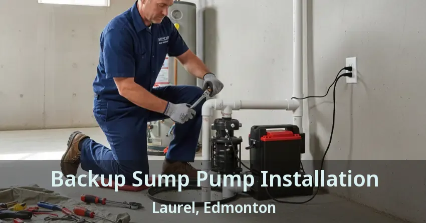 Backup Sump Pump Installation Laurel, Edmonton - AB