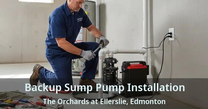 Backup Sump Pump Installation The Orchards at Ellerslie, Edmonton - AB