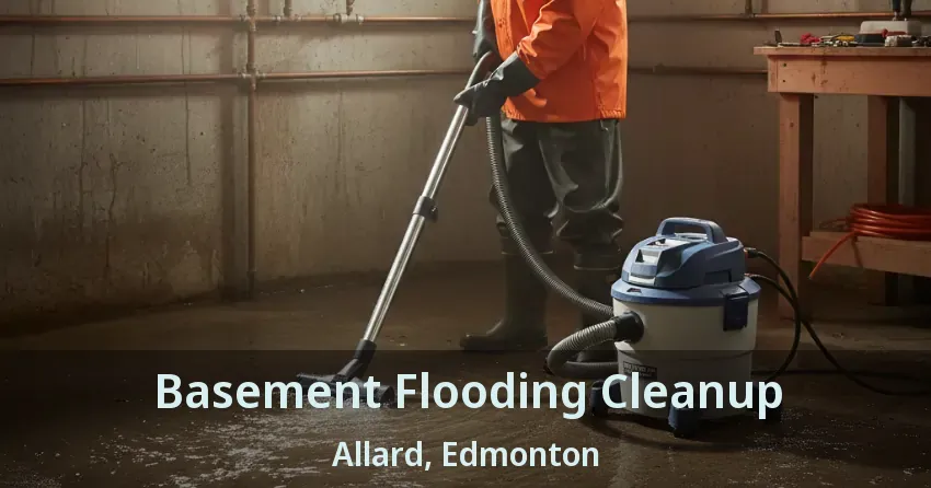 Basement Flooding Cleanup Allard, Edmonton - AB