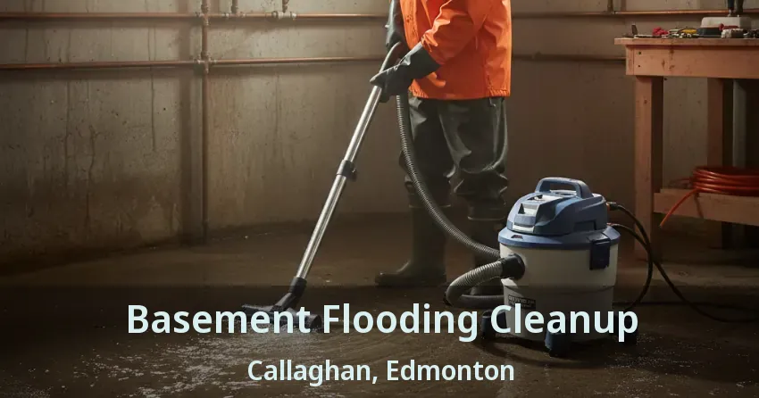 Basement Flooding Cleanup Callaghan, Edmonton - AB