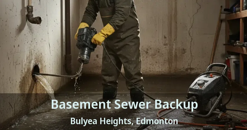 Basement Sewer Backup Bulyea Heights, Edmonton - AB