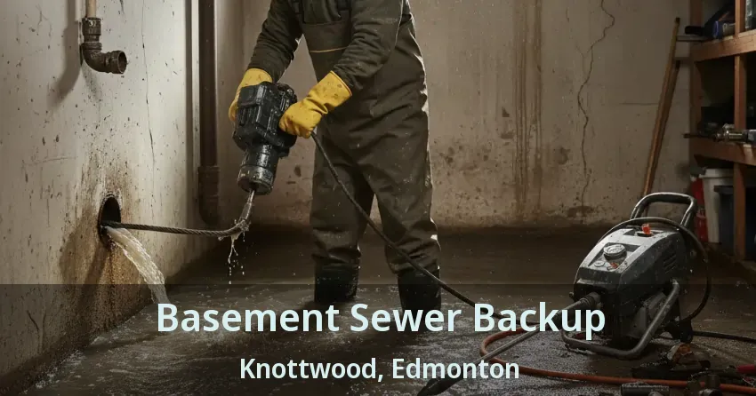 Basement Sewer Backup Knottwood, Edmonton - AB