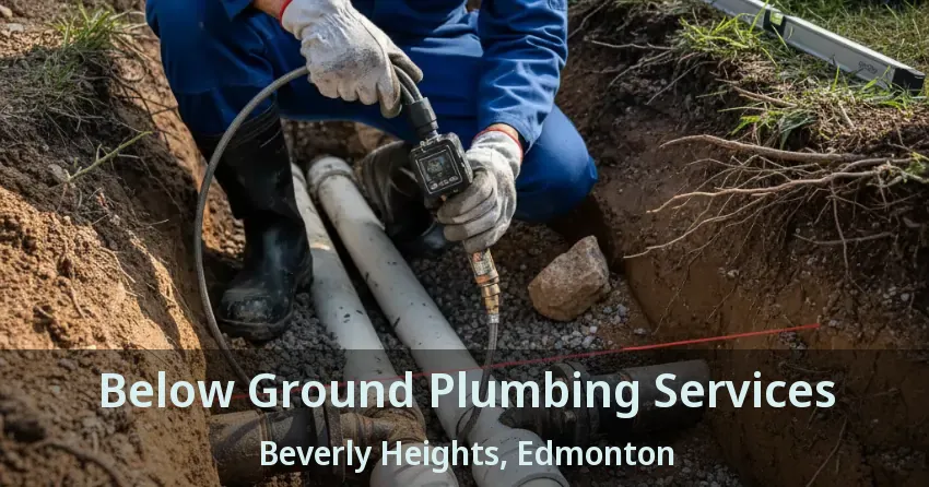 Below Ground Plumbing Services Beverly Heights, Edmonton - AB