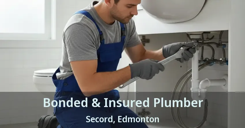 Bonded & Insured Plumber Secord, Edmonton - AB