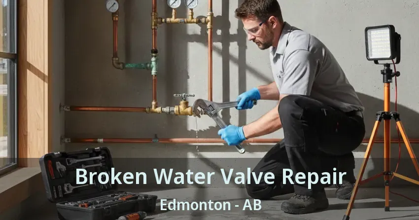 Broken Water Valve Repair Edmonton - AB