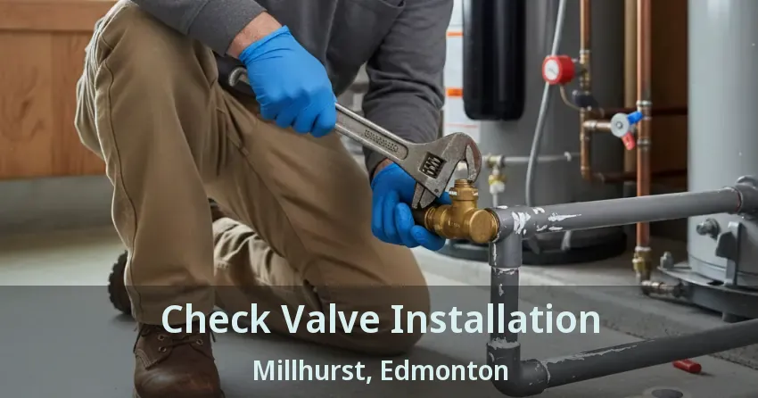 Check Valve Installation Millhurst, Edmonton - AB