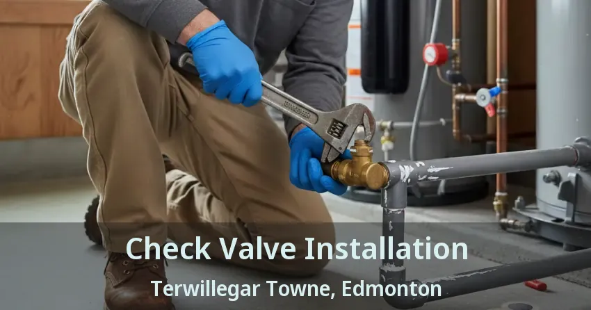 Check Valve Installation Terwillegar Towne, Edmonton - AB