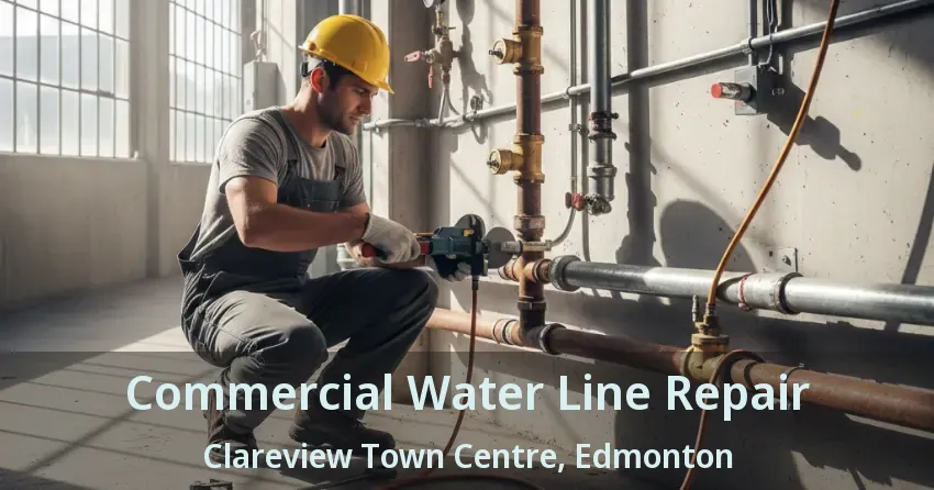 Commercial Water Line Repair Clareview Town Centre, Edmonton - AB