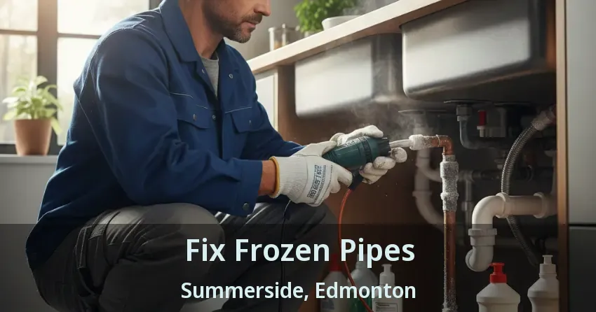 Fix Frozen Pipes Summerside, Edmonton - AB