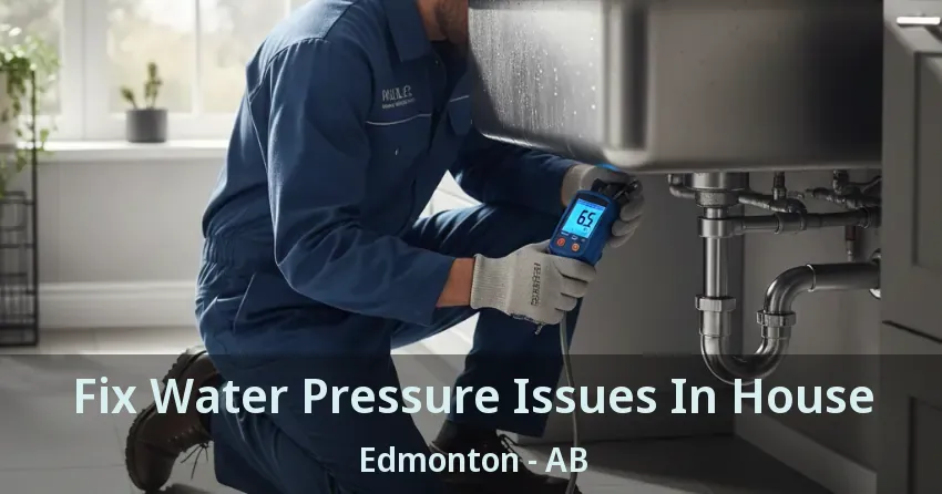 Fix Water Pressure Issues In House Edmonton - AB