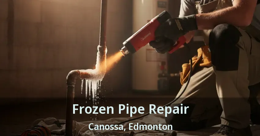 Frozen Pipe Repair Canossa, Edmonton - AB