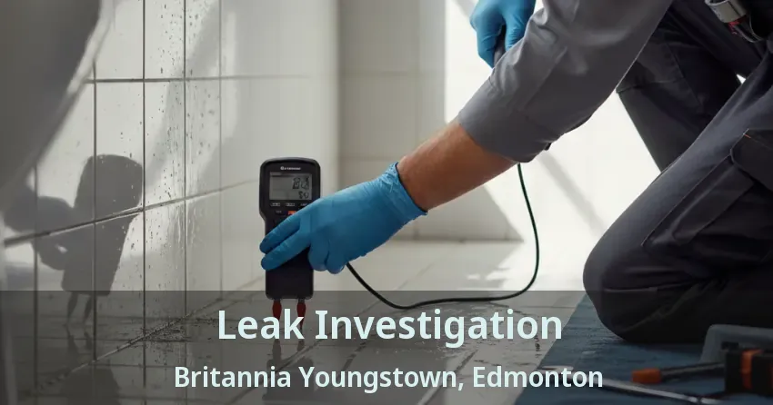 Leak Investigation Britannia Youngstown, Edmonton - AB