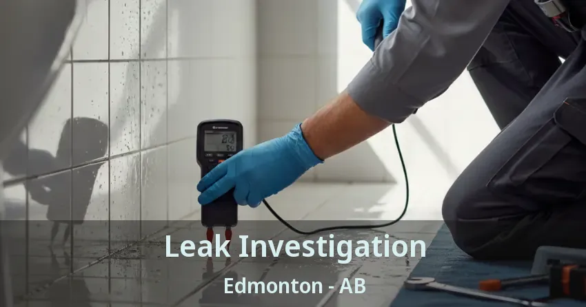 Leak Investigation Edmonton - AB