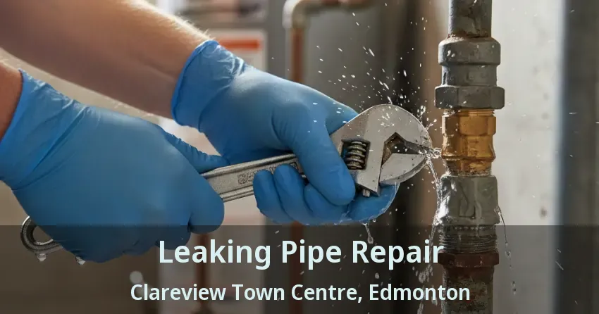 Leaking Pipe Repair Clareview Town Centre, Edmonton - AB
