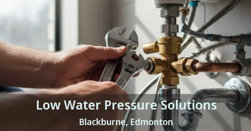 Low Water Pressure Solutions Blackburne, Edmonton - AB