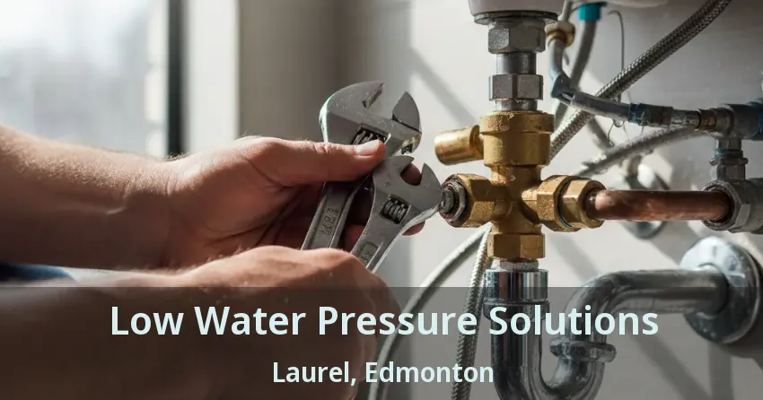 Low Water Pressure Solutions Laurel, Edmonton - AB