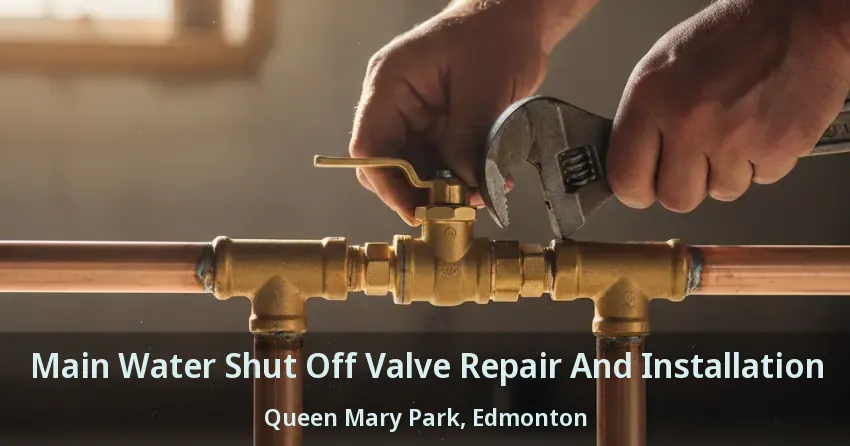 Main Water Shut Off Valve Repair And Installation Queen Mary Park, Edmonton - AB