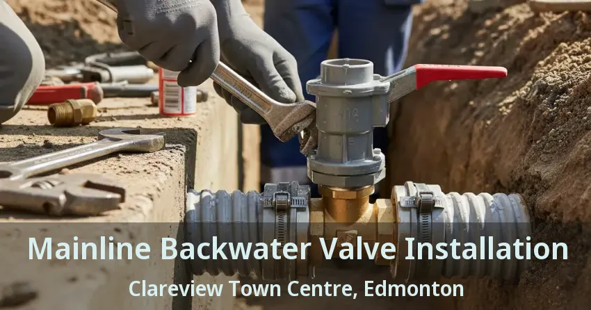 Mainline Backwater Valve Installation Clareview Town Centre, Edmonton - AB