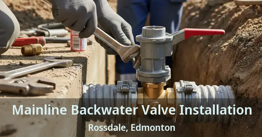 Mainline Backwater Valve Installation Rossdale, Edmonton - AB