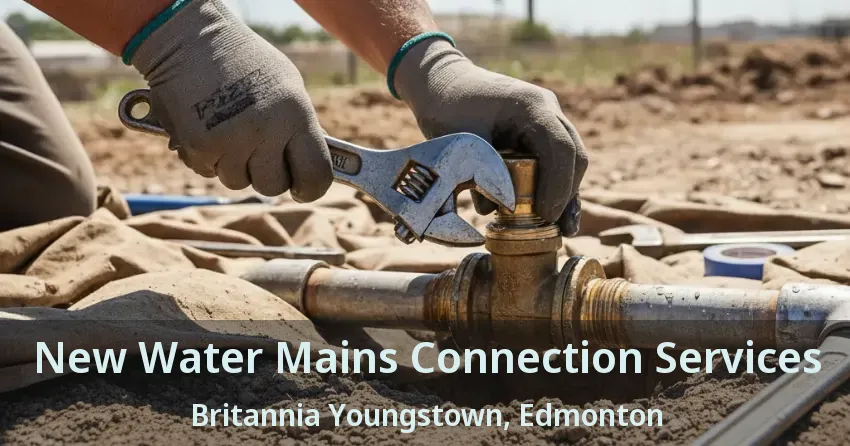 New Water Mains Connection Services Britannia Youngstown, Edmonton - AB