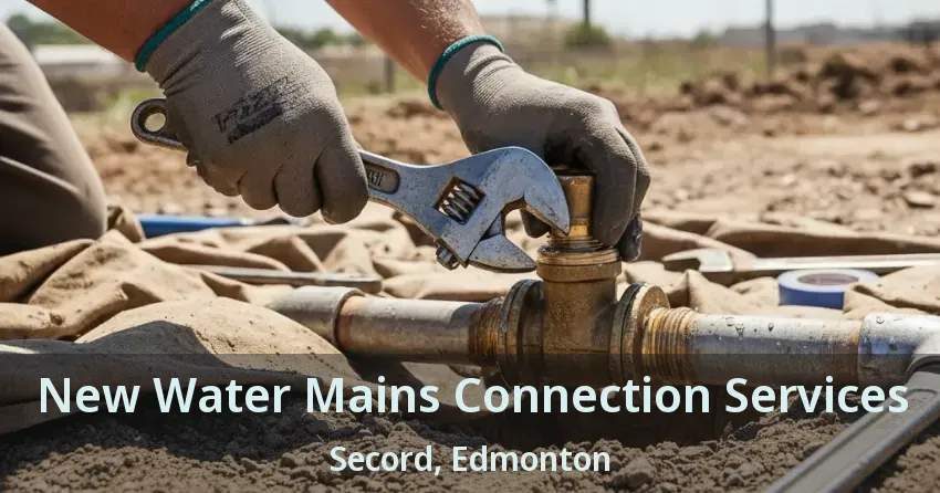 New Water Mains Connection Services Secord, Edmonton - AB