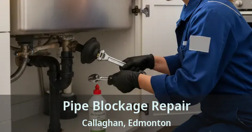 Pipe Blockage Repair Callaghan, Edmonton - AB