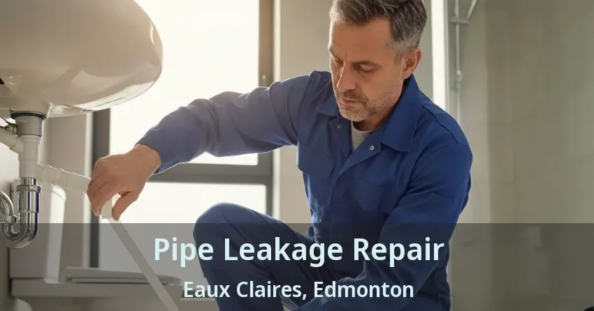 Pipe Leakage Repair Eaux Claires, Edmonton - AB