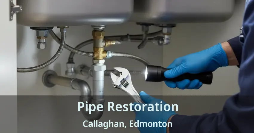 Pipe Restoration Callaghan, Edmonton - AB