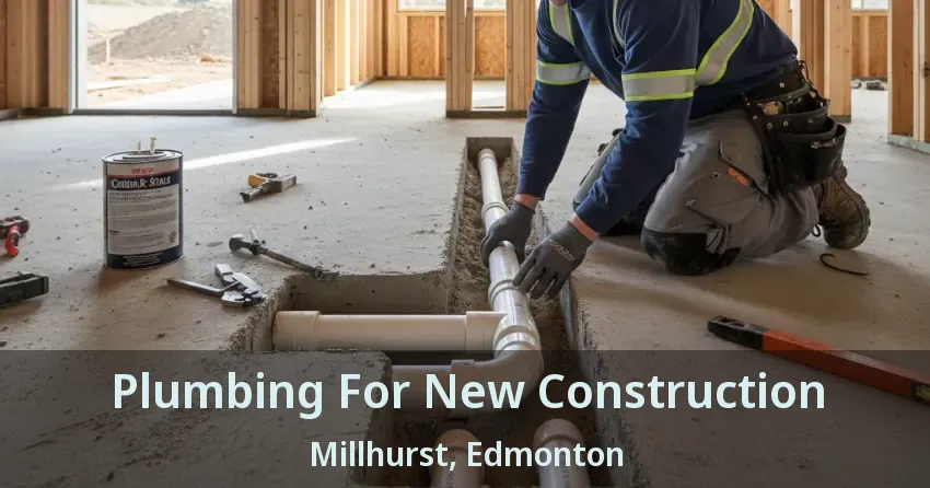 Plumbing For New Construction Millhurst, Edmonton - AB