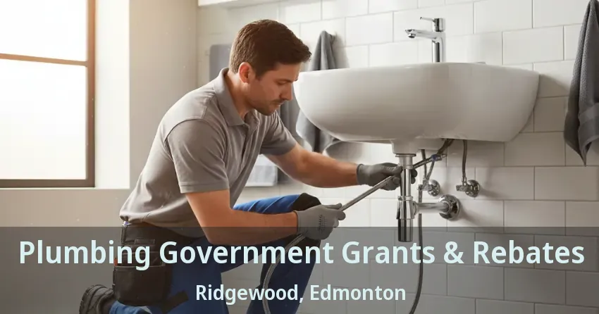 Plumbing Government Grants & Rebates Ridgewood, Edmonton - AB