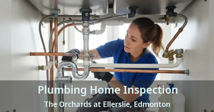 Plumbing Home Inspection The Orchards at Ellerslie, Edmonton - AB