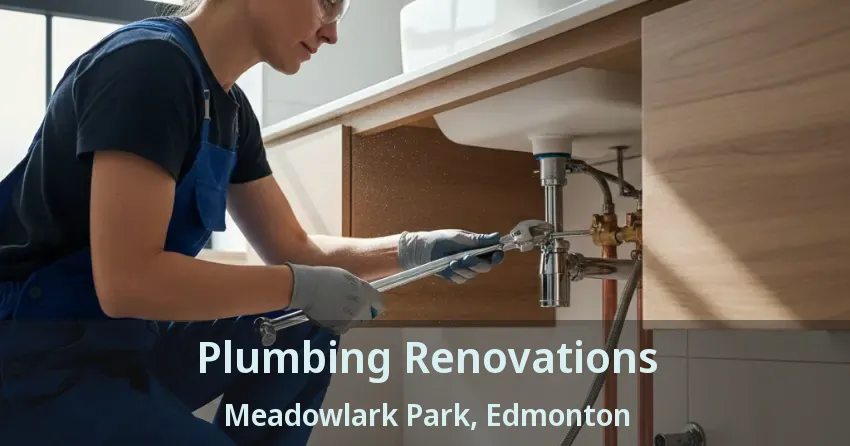 Plumbing Renovations Meadowlark Park, Edmonton - AB