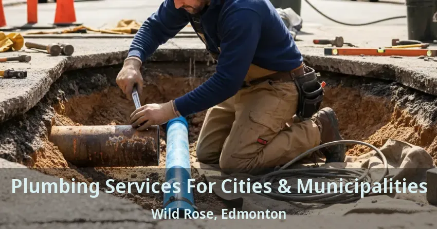 Plumbing Services For Cities & Municipalities Wild Rose, Edmonton - AB