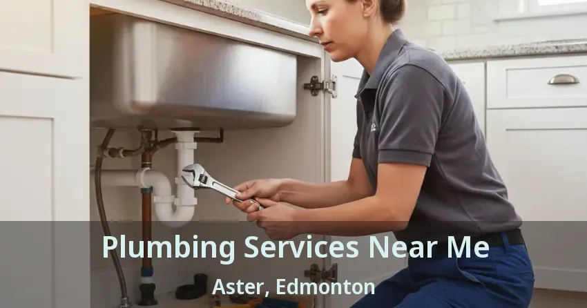 Plumbing Services Near Me Aster, Edmonton - AB