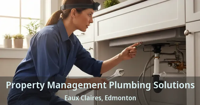 Property Management Plumbing Solutions Eaux Claires, Edmonton - AB