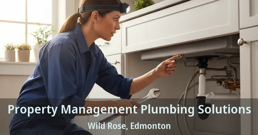 Property Management Plumbing Solutions Wild Rose, Edmonton - AB