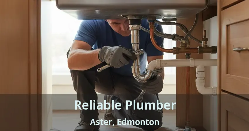 Reliable Plumber Aster, Edmonton - AB