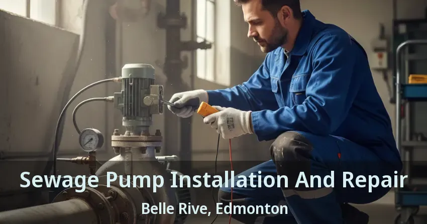 Sewage Pump Installation And Repair Belle Rive, Edmonton - AB