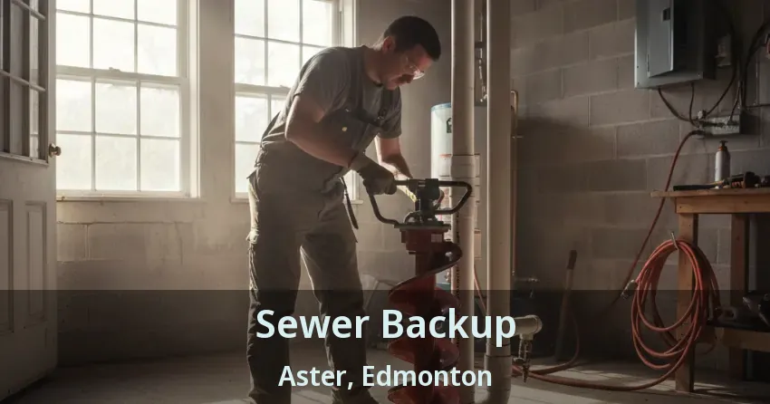 Sewer Backup Aster, Edmonton - AB