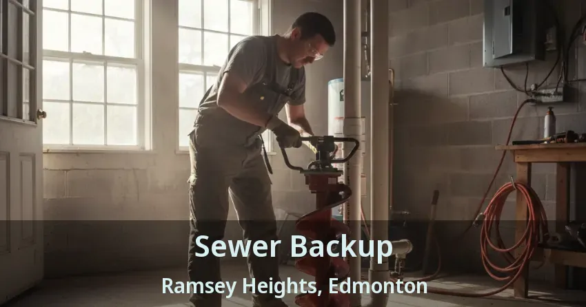 Sewer Backup Ramsey Heights, Edmonton - AB