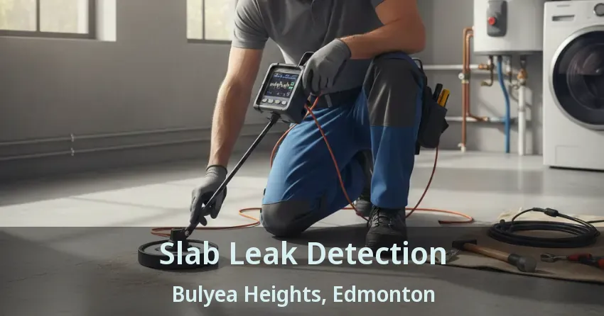 Slab Leak Detection Bulyea Heights, Edmonton - AB