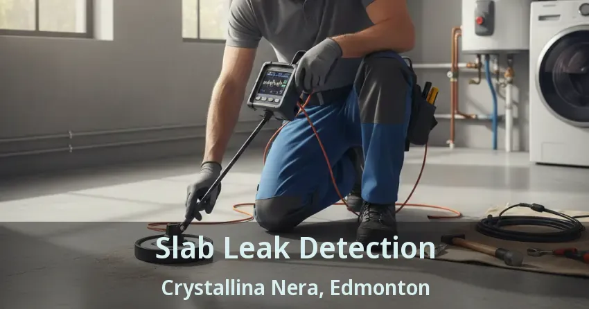 Slab Leak Detection Crystallina Nera, Edmonton - AB