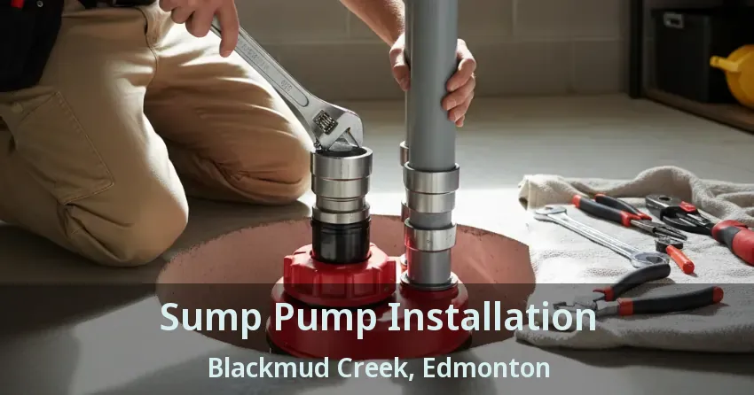 Sump Pump Installation Blackmud Creek, Edmonton - AB