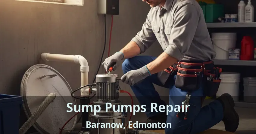 Sump Pumps Repair Baranow, Edmonton - AB