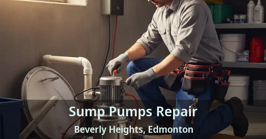 Sump Pumps Repair Beverly Heights, Edmonton - AB