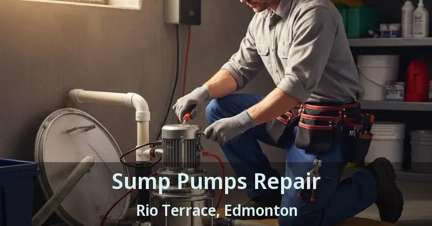 Sump Pumps Repair Rio Terrace, Edmonton - AB